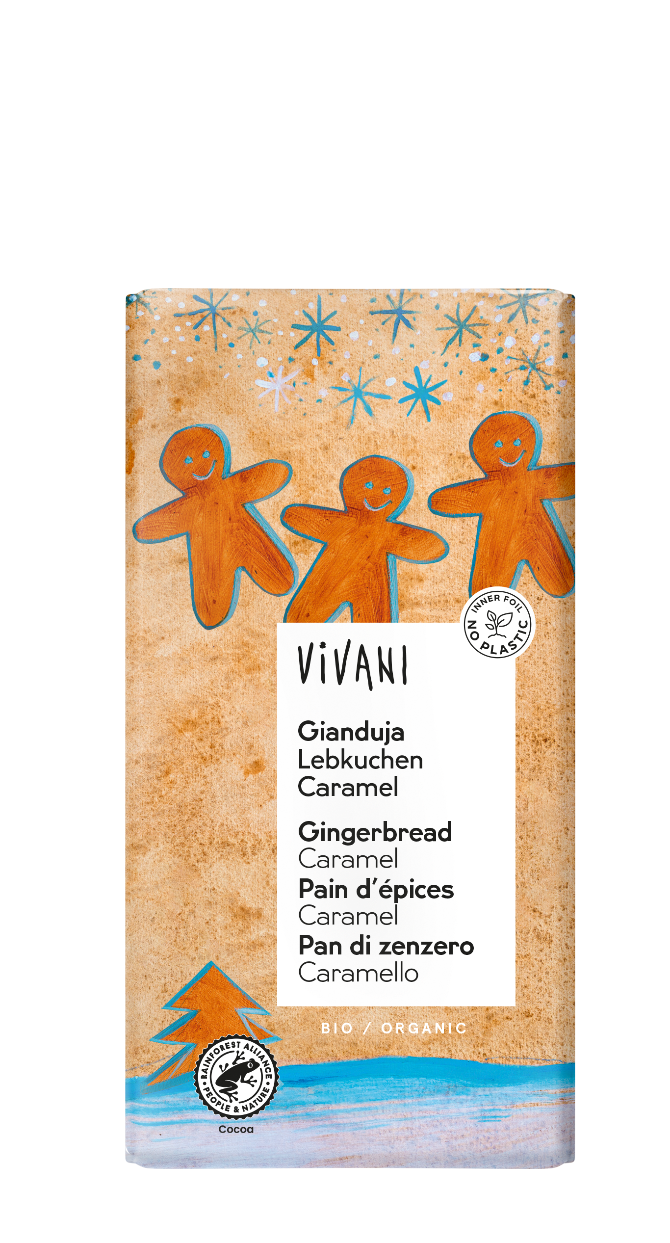 Vivani Gianduja gingerbread caramel bio 100g